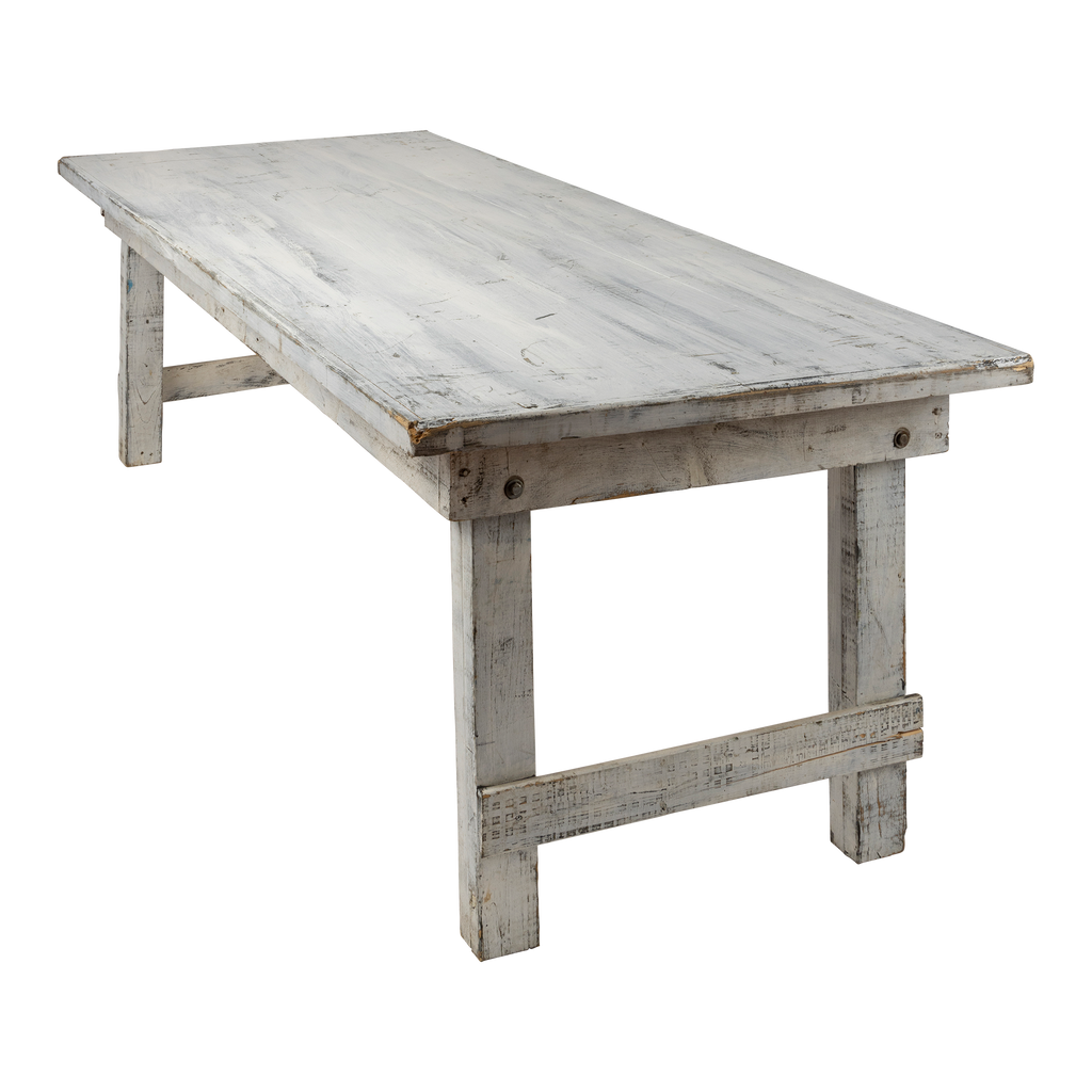 Farm Table: Antique White 8'