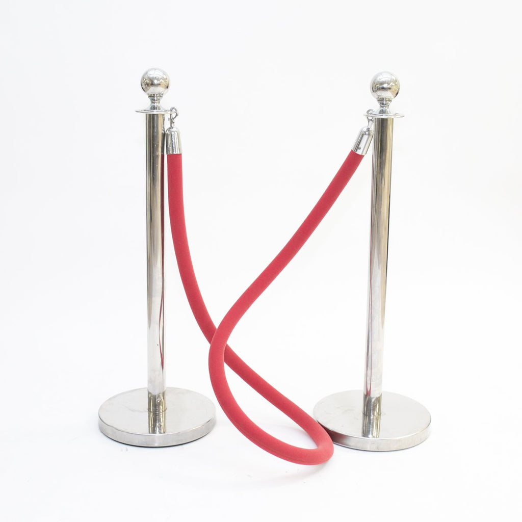 Red Velour Stanchion Rope