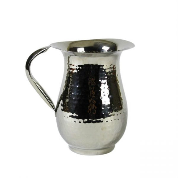 Hammered Stainless Water Pitcher