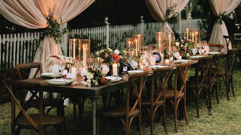 Backyard Engagement Party Décor – EventWorks Rentals