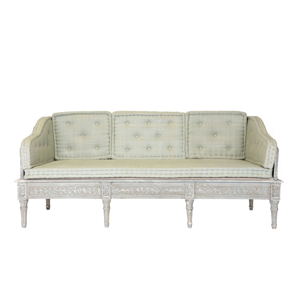 Babette Celery Linen Tufted Sofa