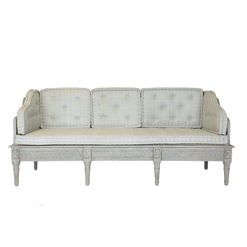 Babette Fern Linen Tufted Sofa