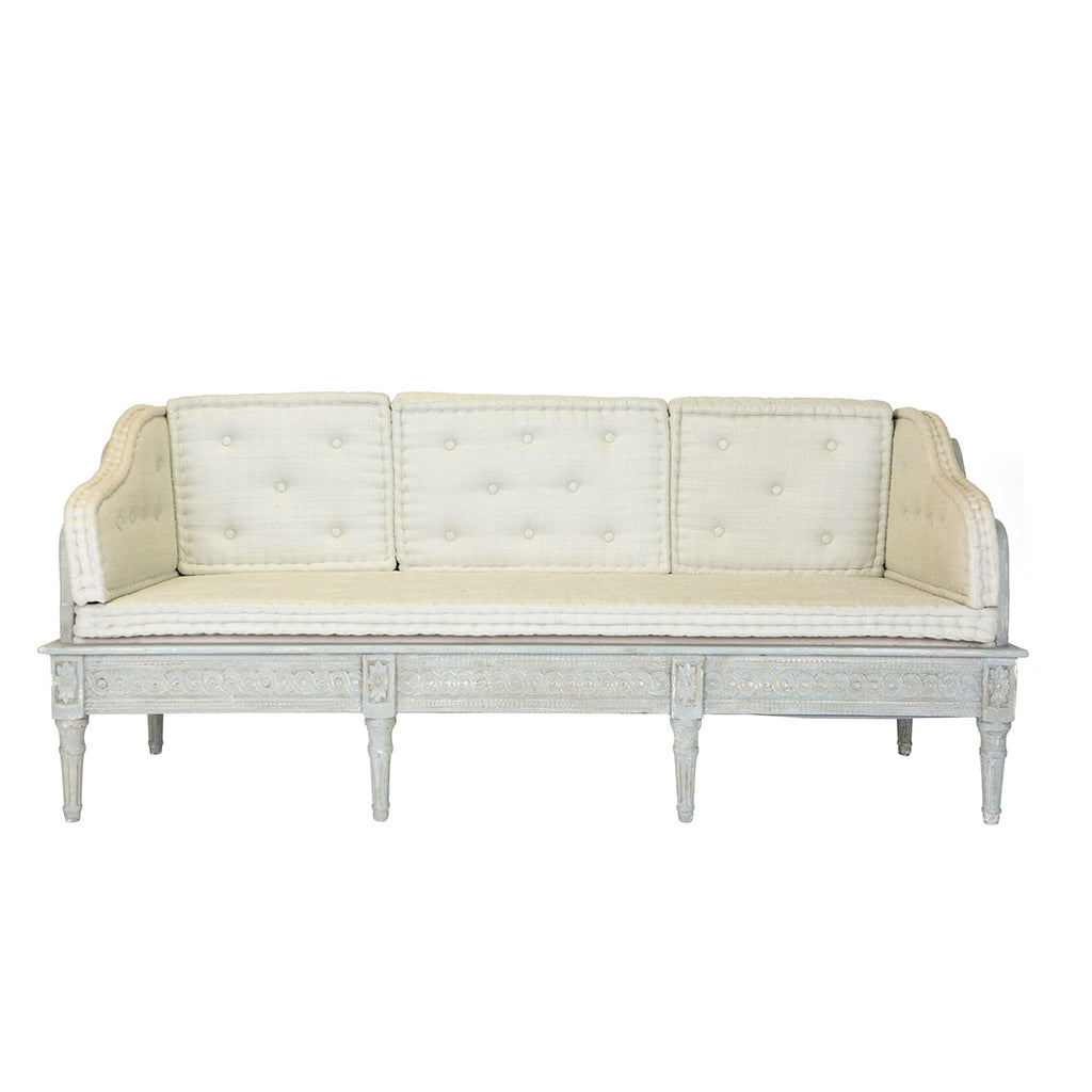 Babette Heather Linen Tufted Sofa