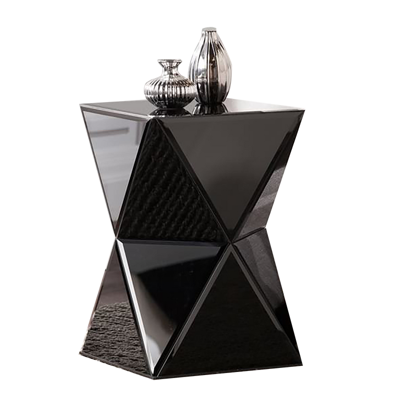 Black Pyramid Accent Table