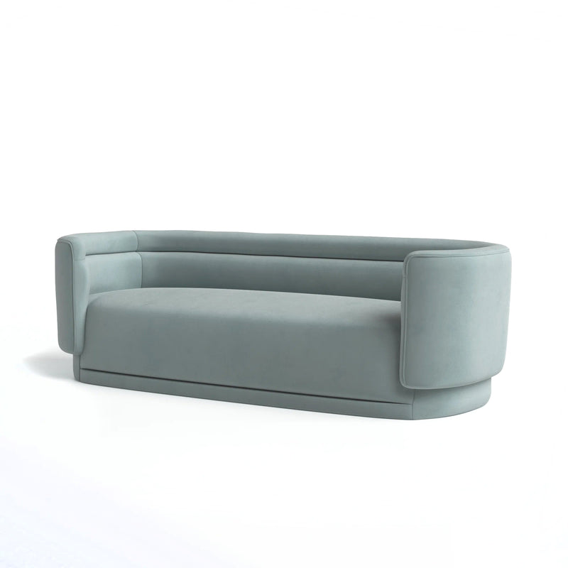 Sea Blue Camila Curved Sofa