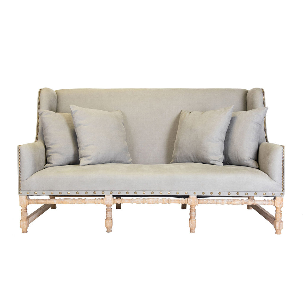 Charleston Grey High Back Sofa