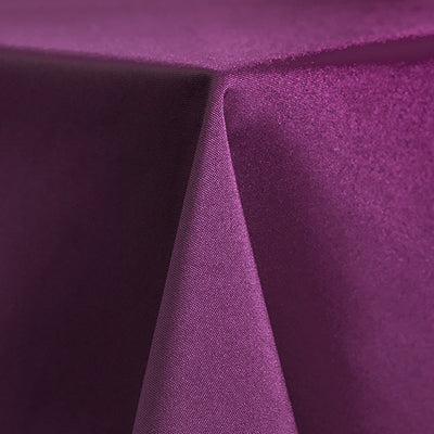 Eggplant Purple Solid Polyester Linen