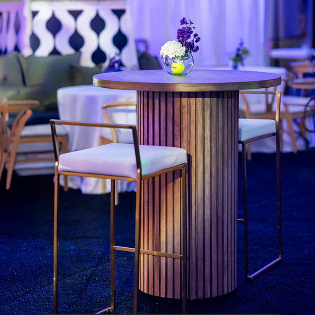 Fiona Fluted Cocktail Table – EventWorks Rentals