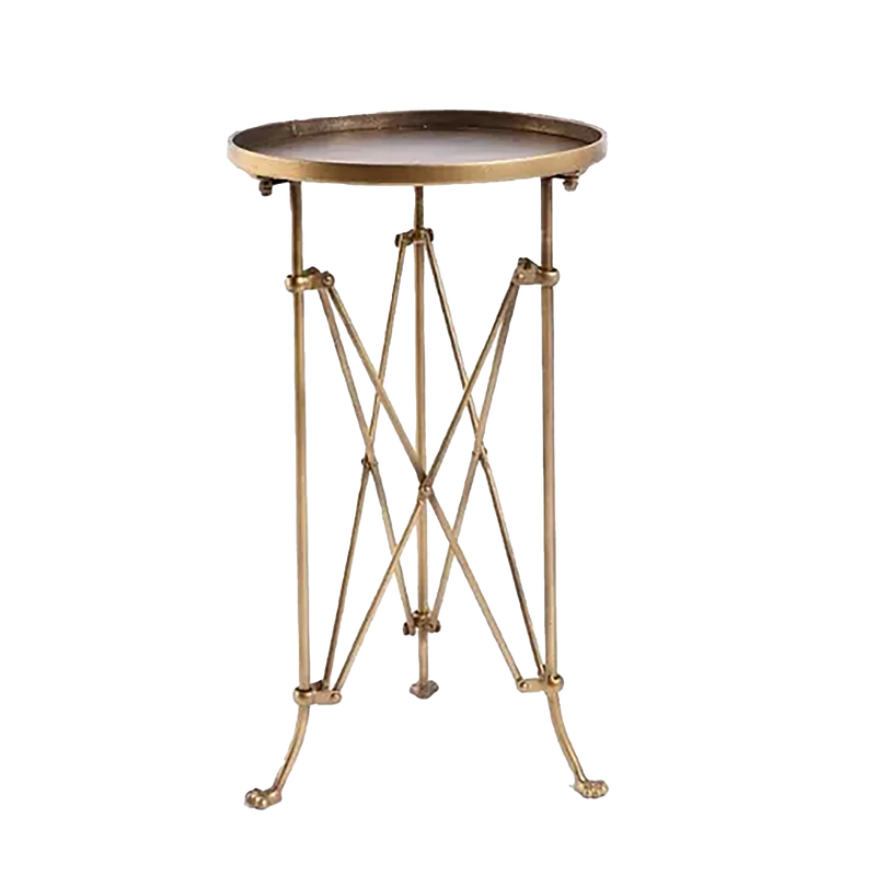 Gold Director's Side Table