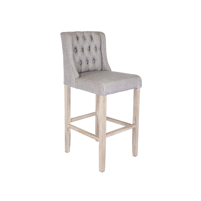 Harper Grey Tweed Bar Stool