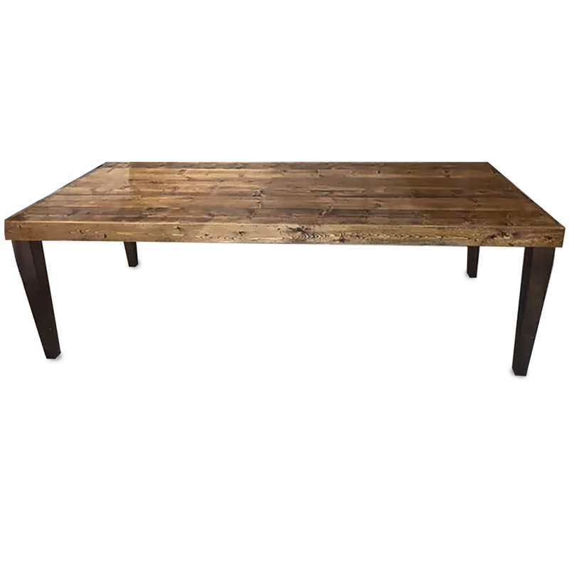 Honey Tapered Leg Farm Table
