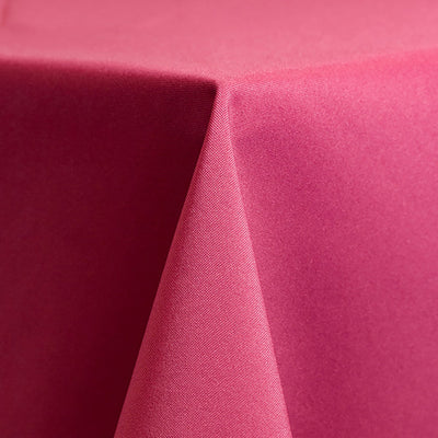 Hot Pink Solid Polyester Linen