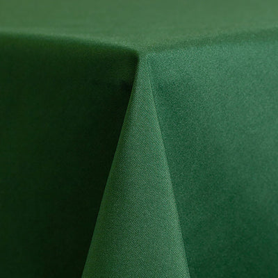 Hunter Green Solid Polyester Linen