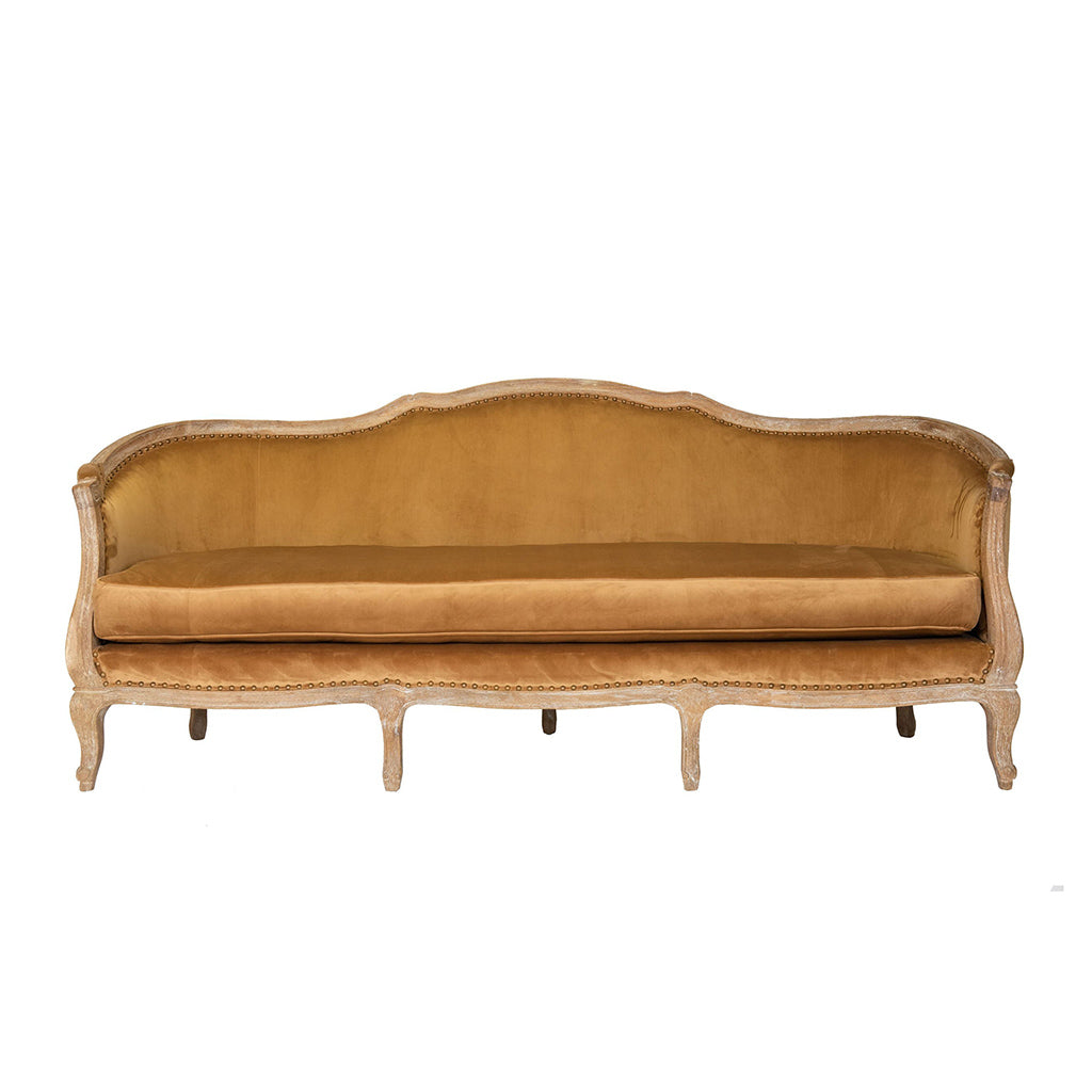 Kingsley Amber Velvet Sofa