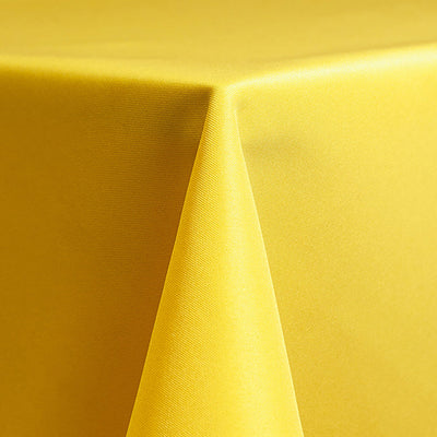 Lemon Yellow Solid Polyester Linen