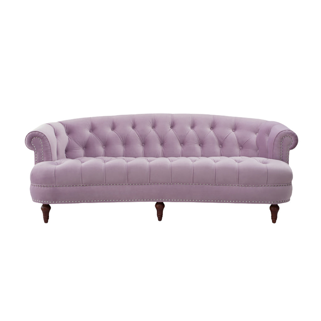 Maggie Lavender Velvet Sofa