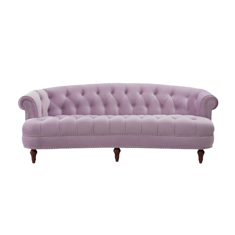 Maggie Lavender Velvet Sofa