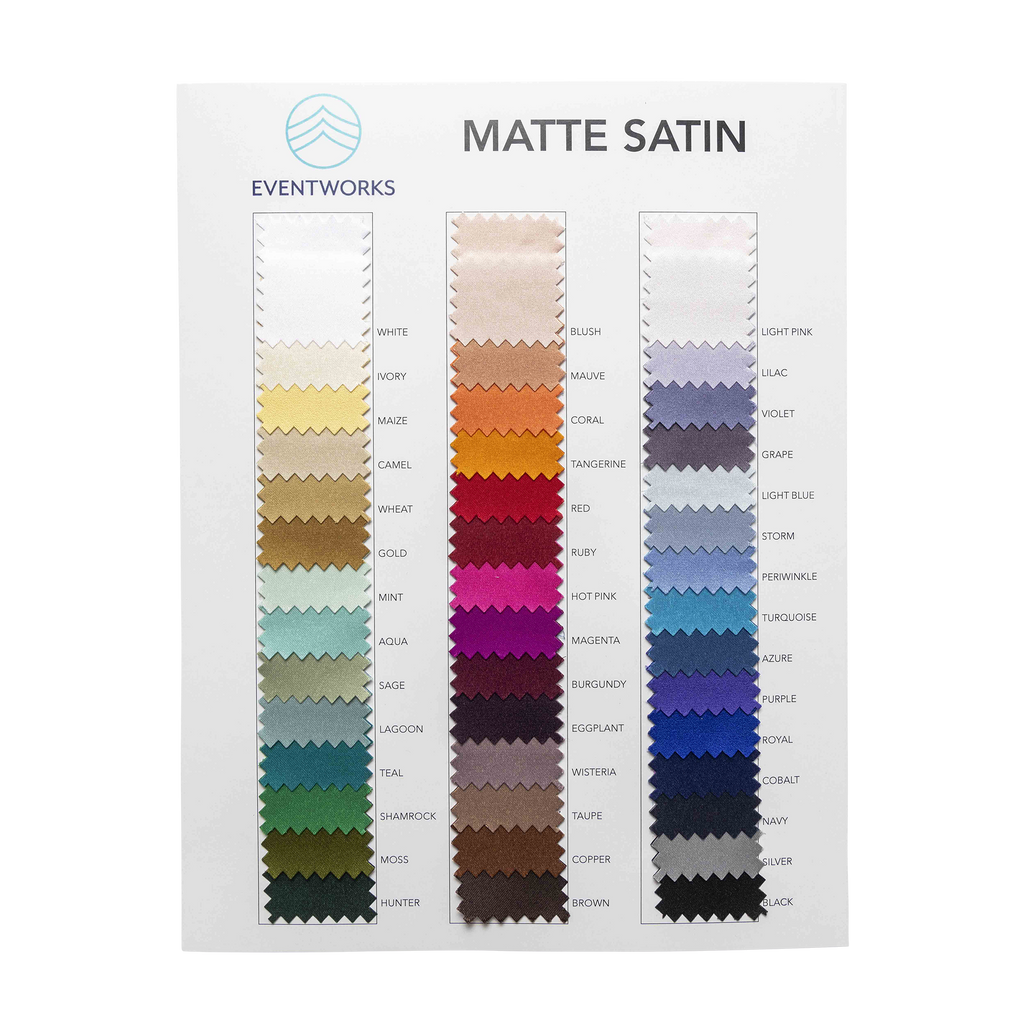 Matte Satin 90" x 156" Linen