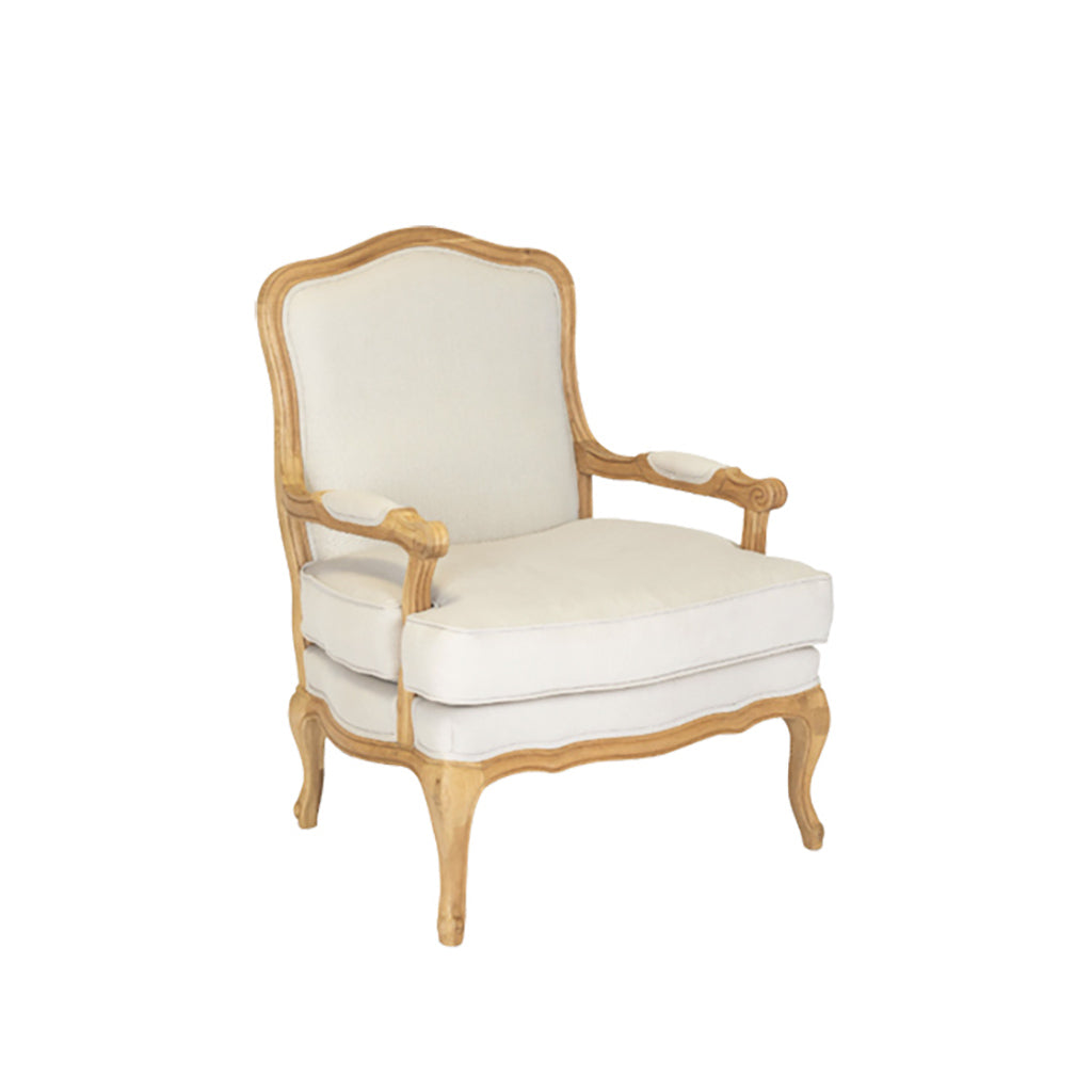 Nouvelle Oatmeal Linen Side Chair