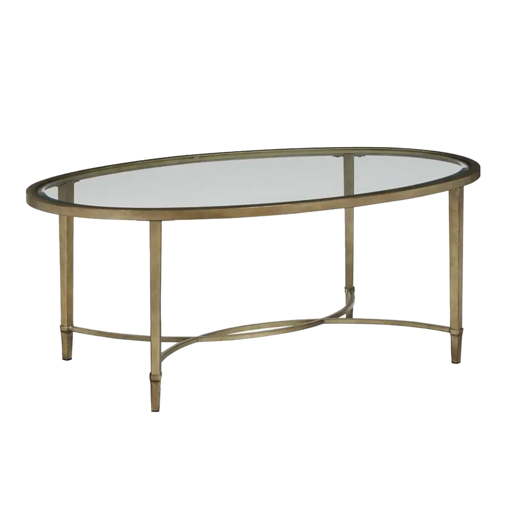 Oval Glass Coffee Table