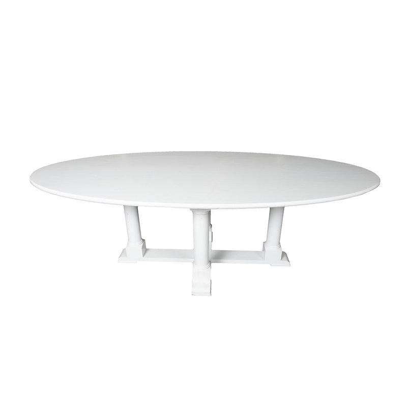 Paloma Blanca Oval Dining Table