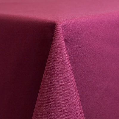 Raspberry Pink Solid Polyester Linen