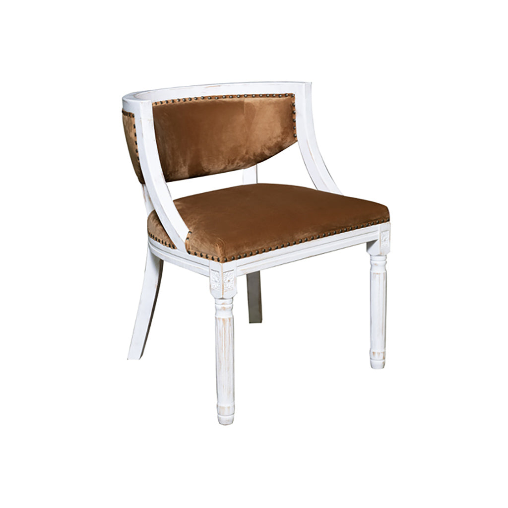 Romanoff Amber Velvet Side Chair