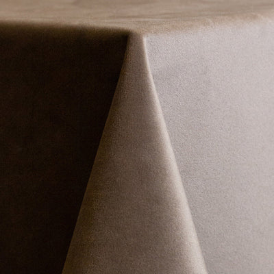Taupe Velvet Linen