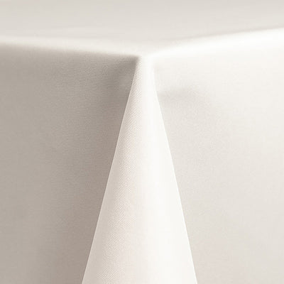 White Solid Polyester Linen