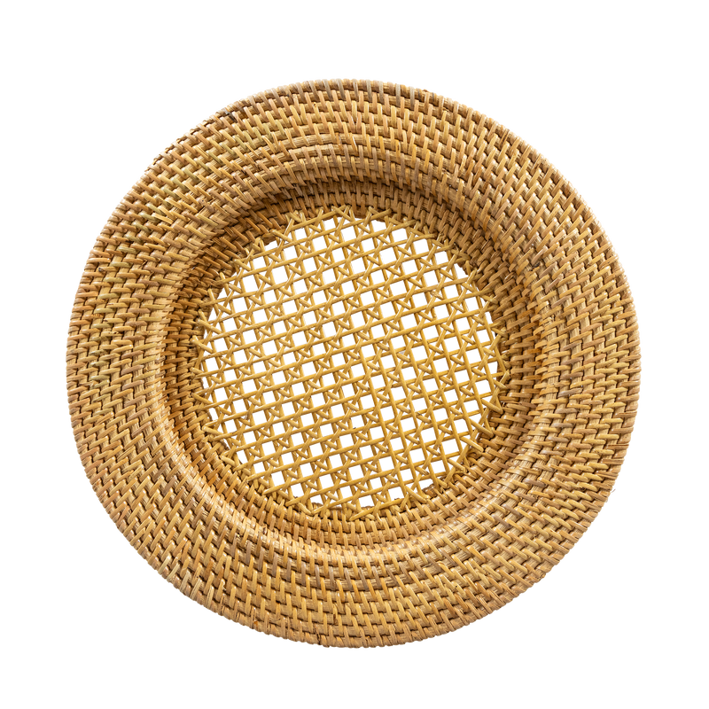 Rattan Honey Charger