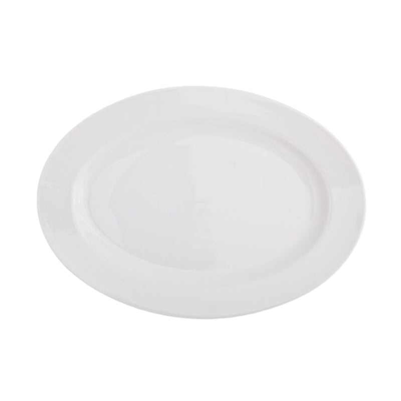 White Oval Serving Platter 18"