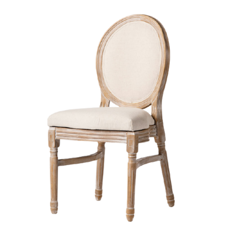 Stackable King Louis Chair-White 