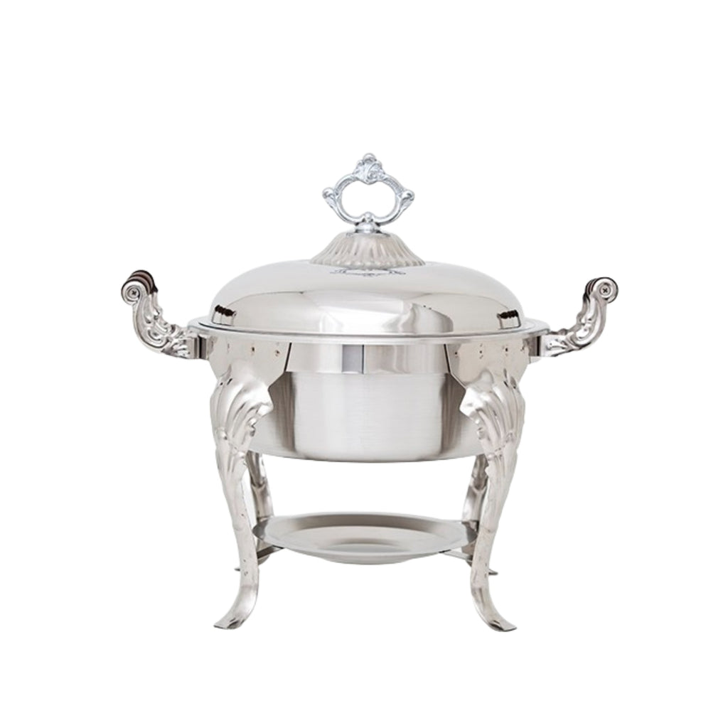 Chafing Dish: Round Stainless 5 qt.