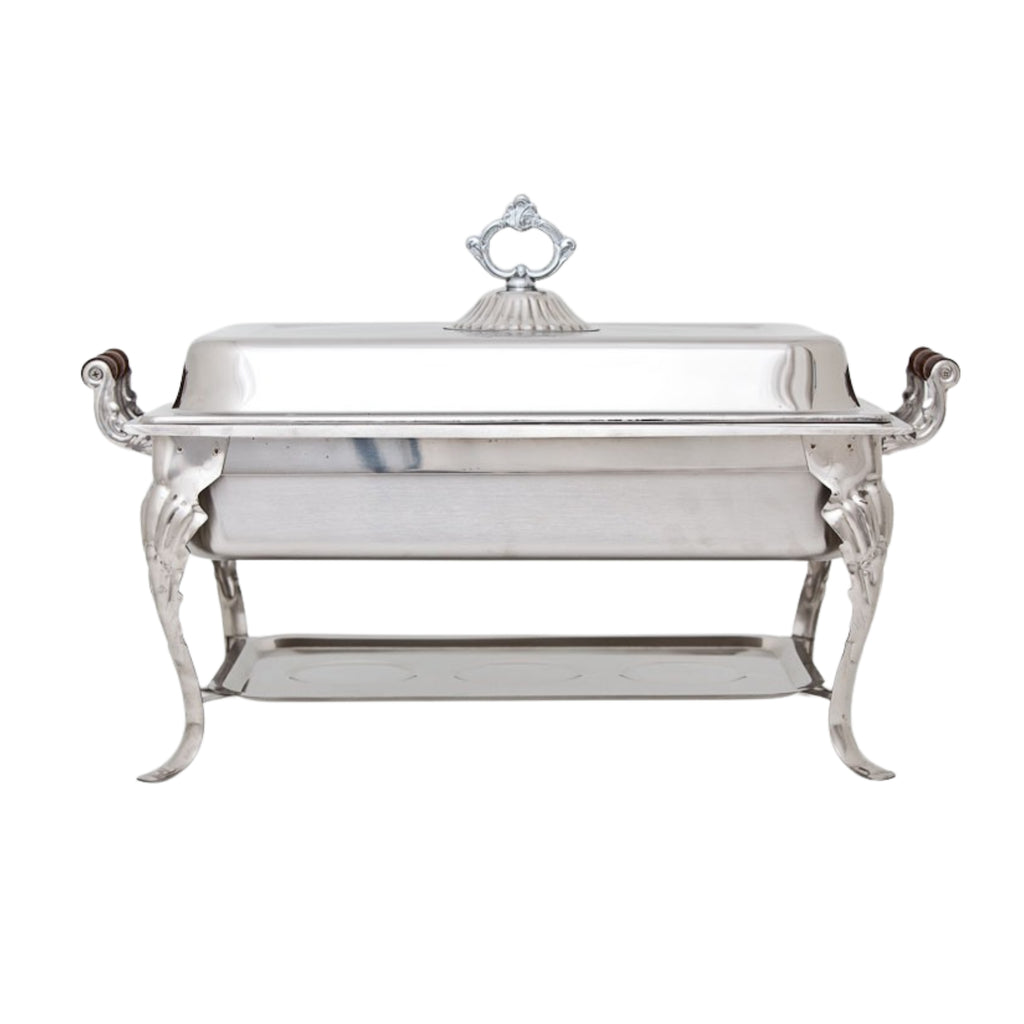Chafing Dish: Stainless Rectangle 8 qt.