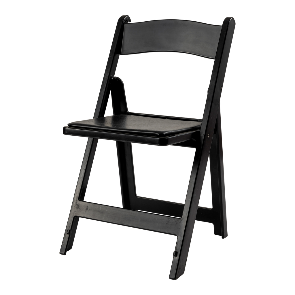 Black Garden Chair w/ Pad