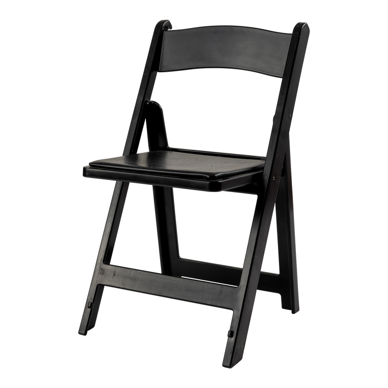 Black Garden Chair w/ Pad