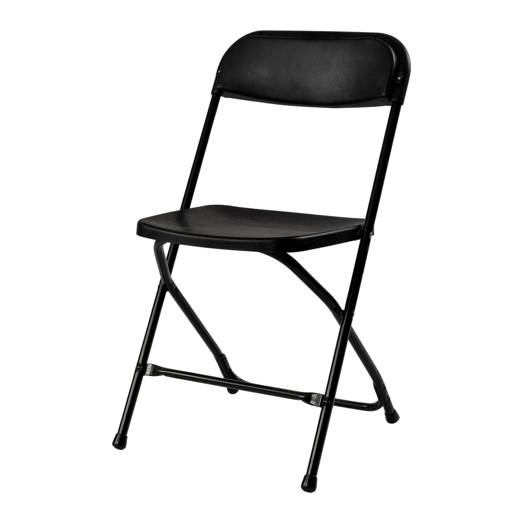 Black Plastic Folding Chair