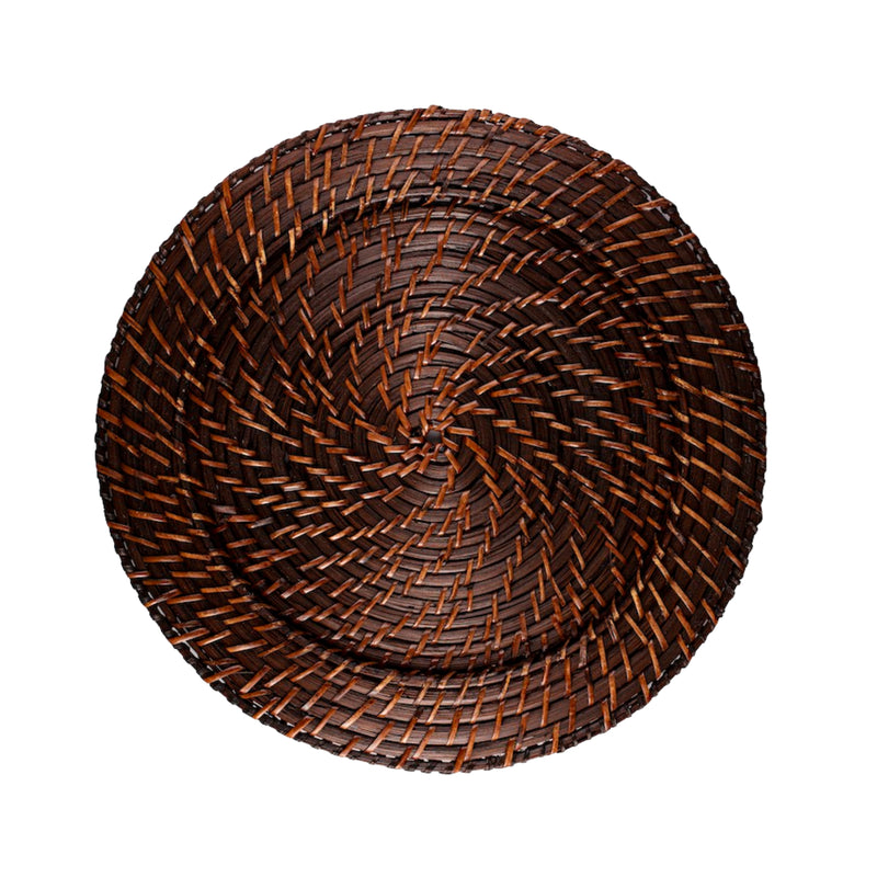 Brown Rattan Charger