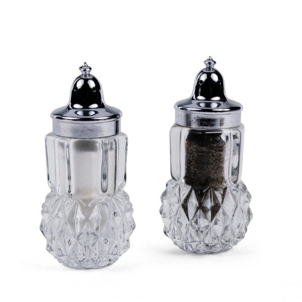 Salt & Pepper Set: Cut Crystal