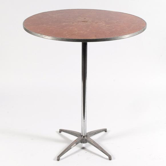 24" Round Highboy Table