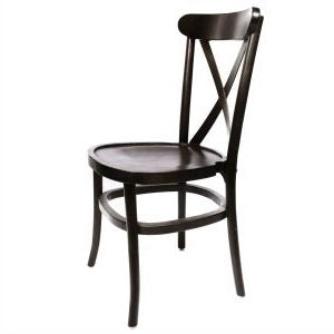 Dark Crossback Chair