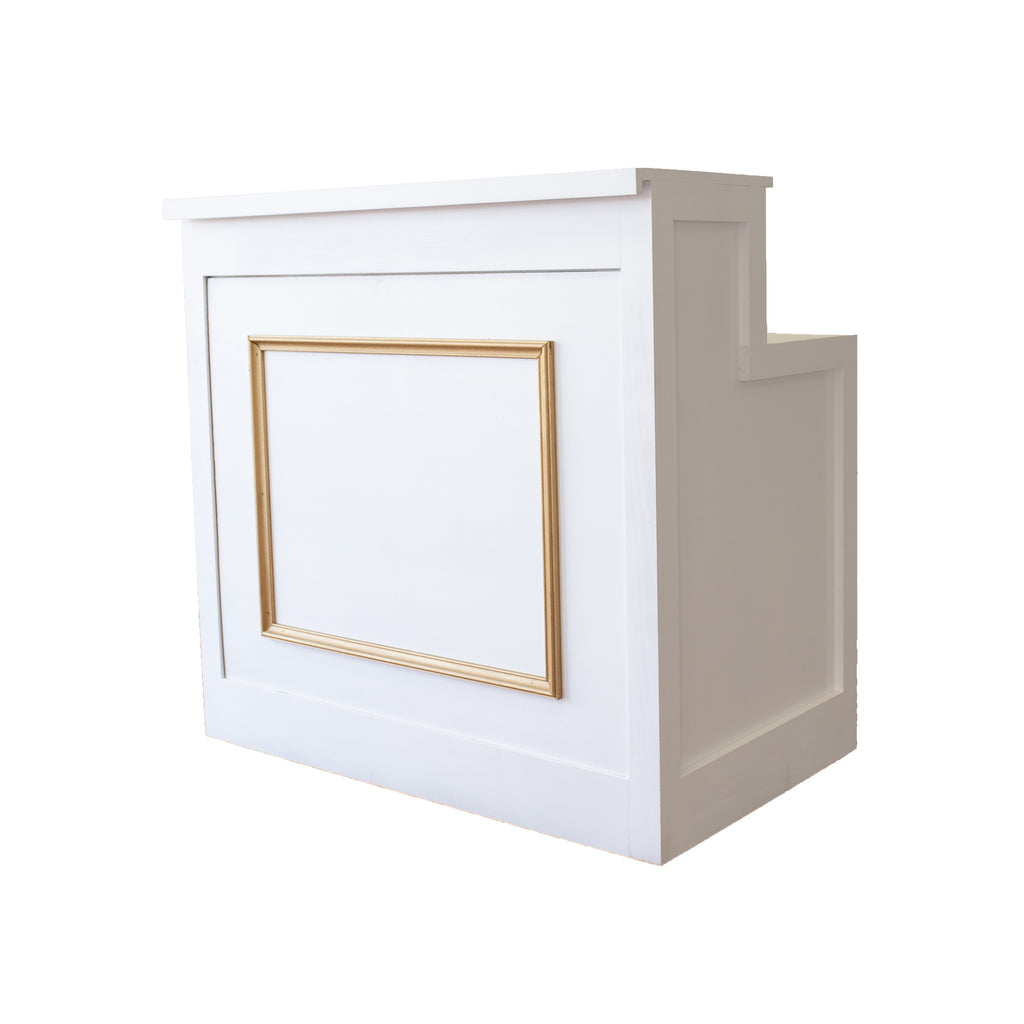 Chameleon Bar: White with Gold Frame