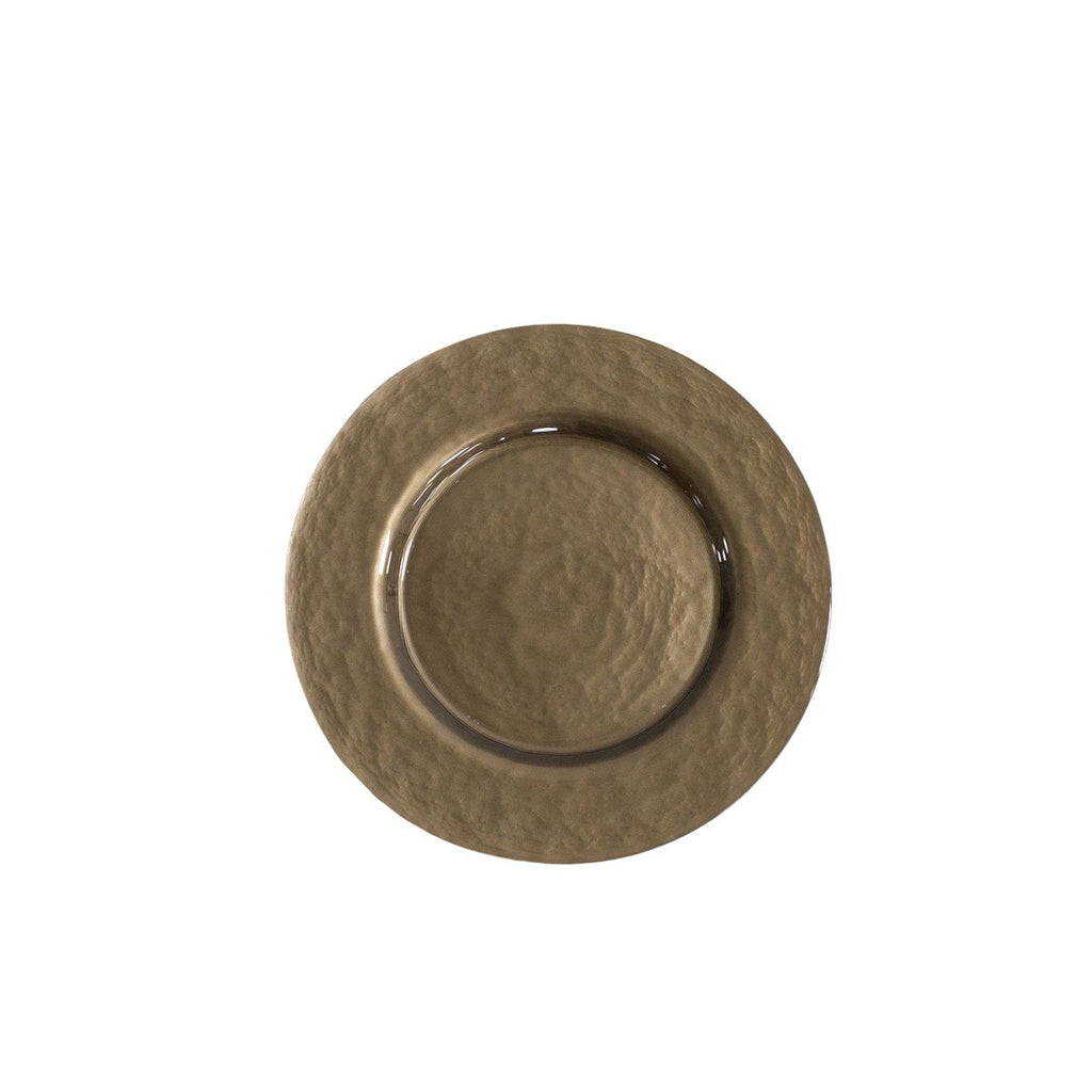 Taupe Glass Charger