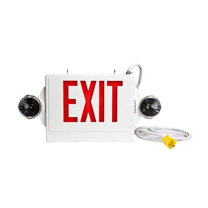 Exit Sign with Emergency Lights