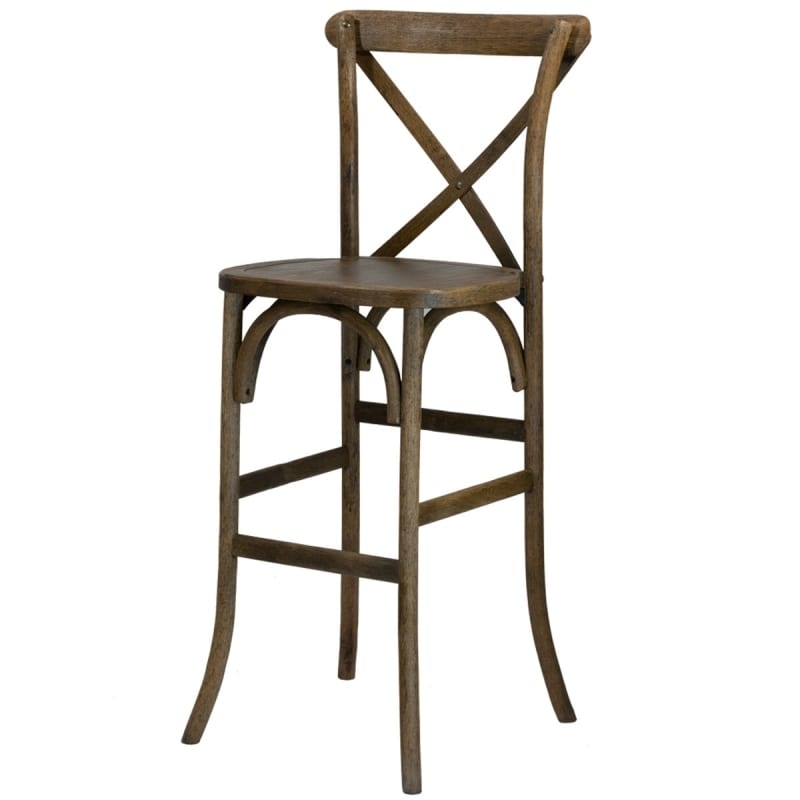 French Crossback Barstool