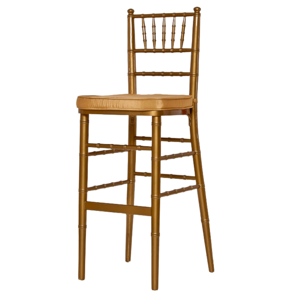 Chiavari Bar Stools: Gold