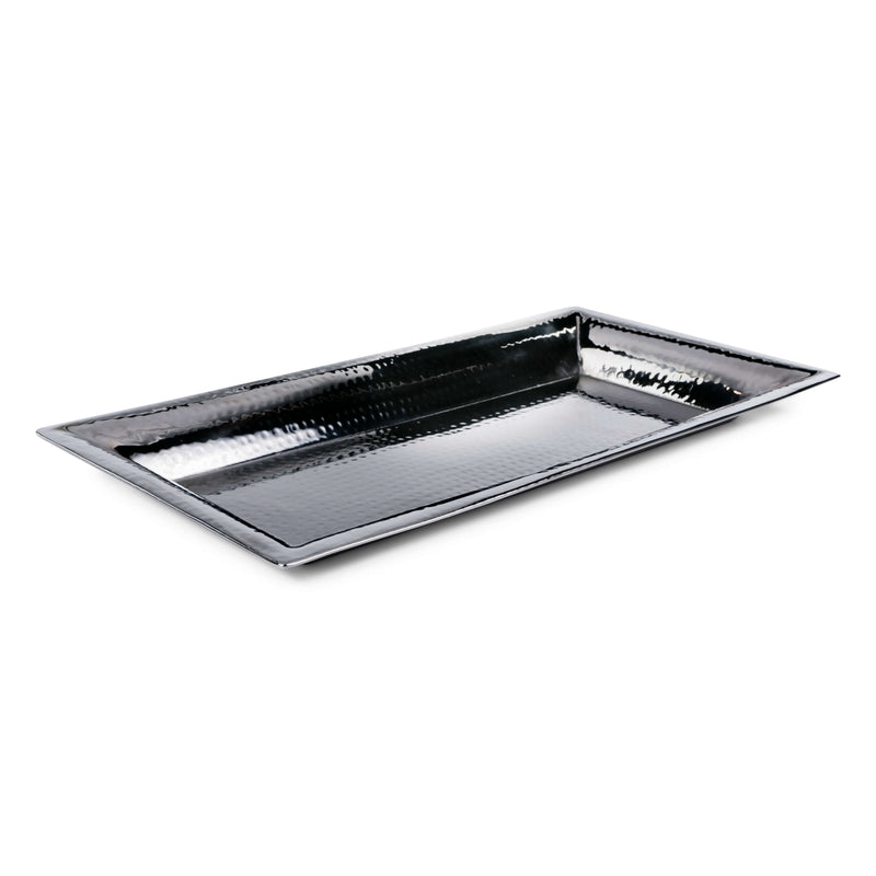 Rectangle Hammered Stainless Tray