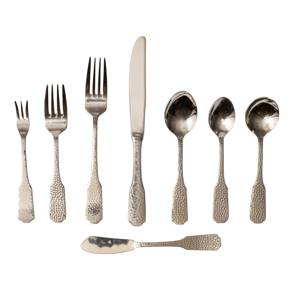 Hammered Stainless Flatware Collection