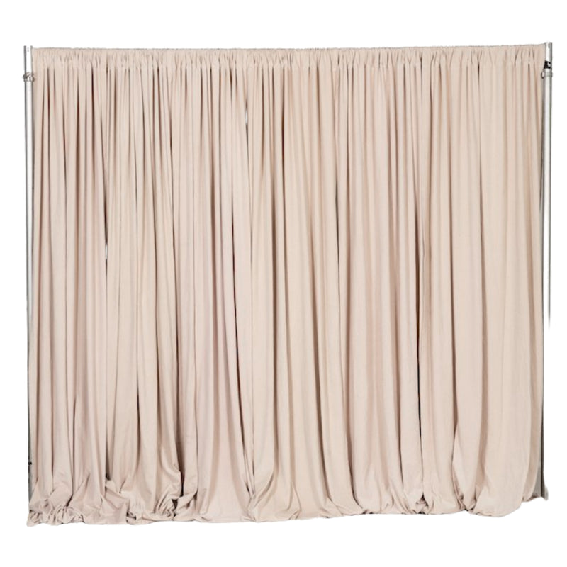 Ivory Velour Pipe and Drape 9'x16' Section
