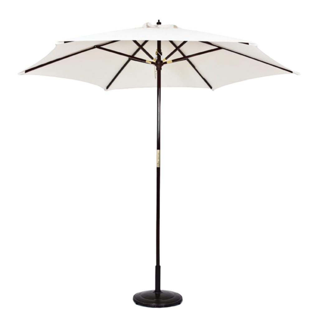 Natural Market Umbrella w/ Base